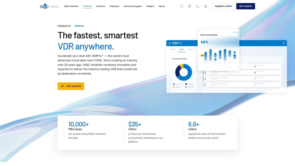 Top 8 Data Room Software Solutions for Secure Collaboration 2025 - Intralinks VDRPro